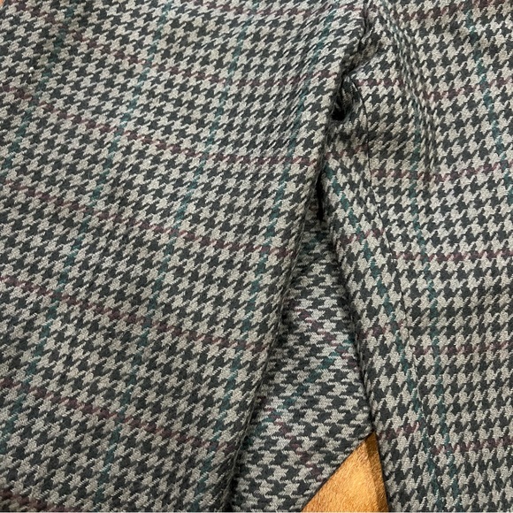 Vintage Sparrs Concepts WOOL GRAY/BLACK HOUNDSTOOTH PANTS Size 6 High Rise - Picture 4 of 7